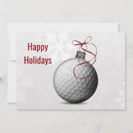 golfboll prydnad Holiday Julkort