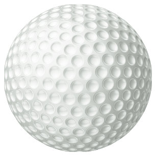 Golfboll Runt Klistermärke