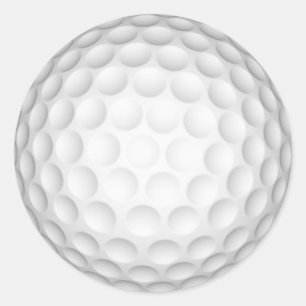 Golfboll Runt Klistermärke