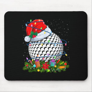 Golfboll Santa Hatt Julbelysning Rolig Sport X Musmatta