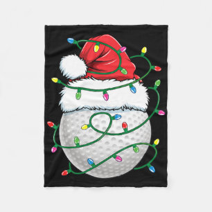 Golfboll Santa Hatt Män Kvinnor Jul Golf X Fleecefilt