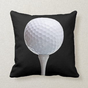 Golfboll & utslagsplats på svarten - skräddarsy kudde