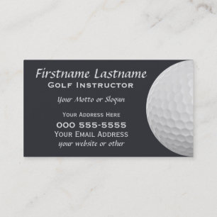 Golfbollanpassningsbarvisitkortar Visitkort