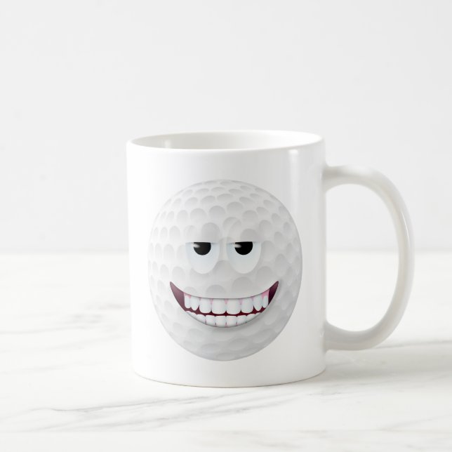 Golfbollansikte 2 kaffemugg (Höger)