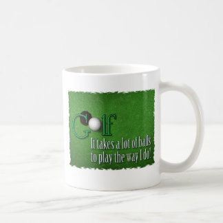 golfbollar kaffemugg