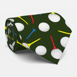 Golfbollar och Tee-mönster Golfare Slips