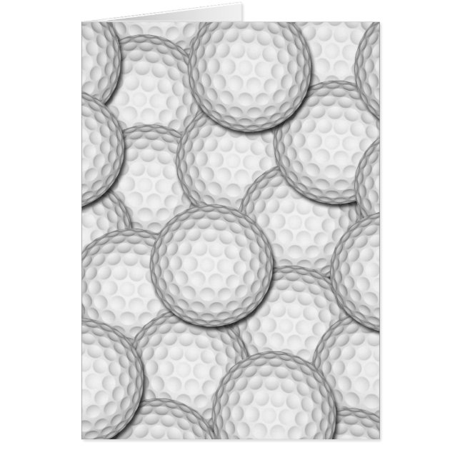 GolfbollCollage Hälsningskort (Framsidan)