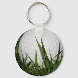 Golfbolldesign Keychain Nyckelring