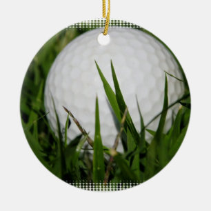 Golfbolldesignprydnad Julgransprydnad Keramik