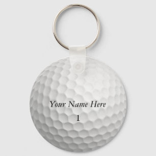 Golfbollen Keychain skräddarsy det med DITT NAMN Nyckelring