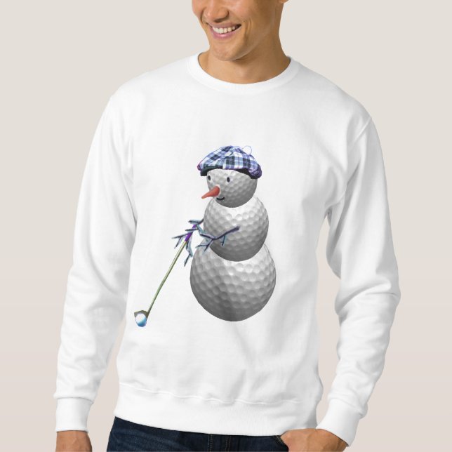 Golfbollsnögubbejul Sweatshirt (Framsida)