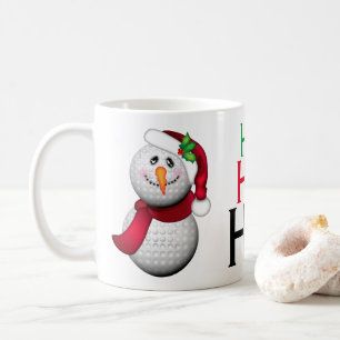 GolfbollsnögubbeSanta jul Kaffemugg
