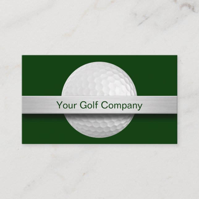 Golfbollstema Visitkort (Framsida)