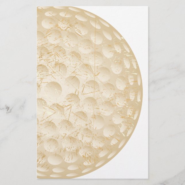 golfbollvintage brevpapper (Framsida)