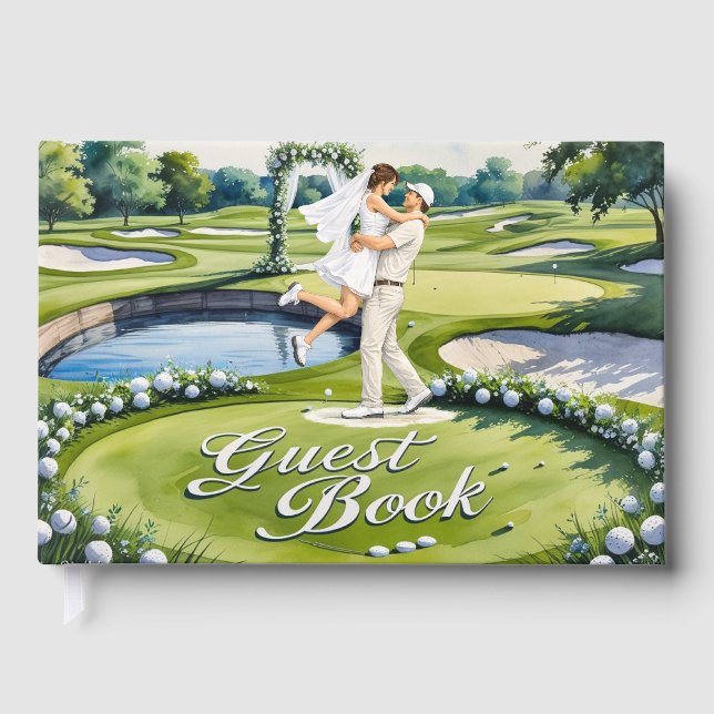 Golfbröllop Gästbok (Framsida)