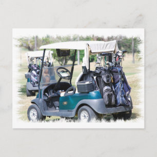 Golfcart-vykort Vykort