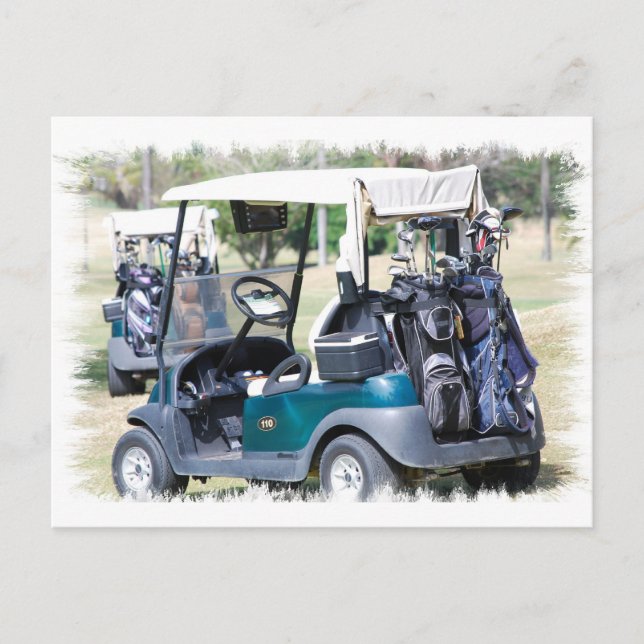 Golfcart-vykort Vykort (Framsida)
