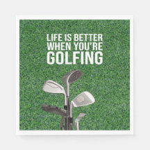 Golfcitat för grönt gräs för golfer party