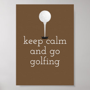 golfcitat poster för golfbanor och vita