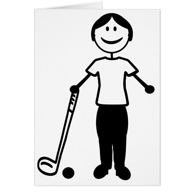 Golfdam Hälsningskort (Framsidan)