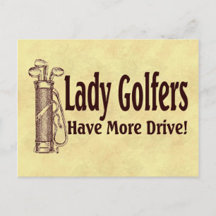 Golfdamer Vykort