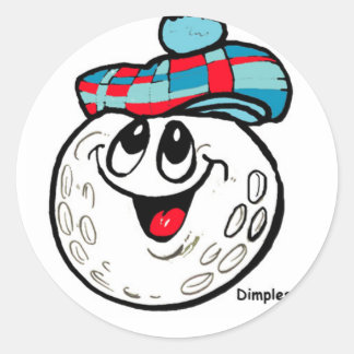 Golfdekalk Runt Klistermärke