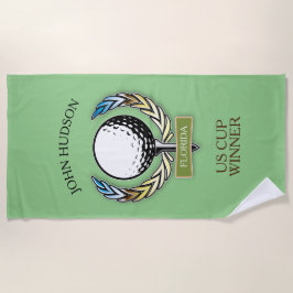 Golfdesign med andningsmonogrammall