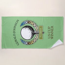 Golfdesign med andningsmonogrammall