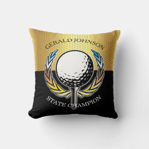 Golfdesign med krans kastkudde kudde