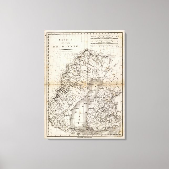 Golfe de Botnie Canvastryck (Framsida)