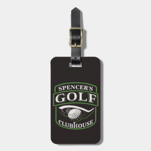 Golfer ADD NAMN Pro Golf Player Klubb Clubhouse Bagagebricka