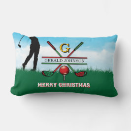 Golfer Anpassad julmonogramdesign Lumbarkudde