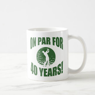 Golfer är 40:e födelsedagen kaffemugg
