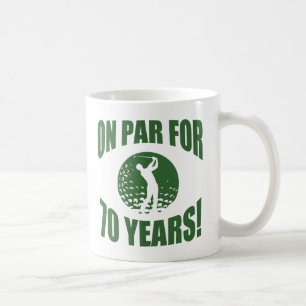 Golfer är 70:e födelsedagen kaffemugg