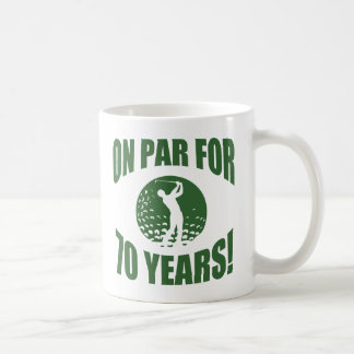 Golfer är 70:e födelsedagen kaffemugg