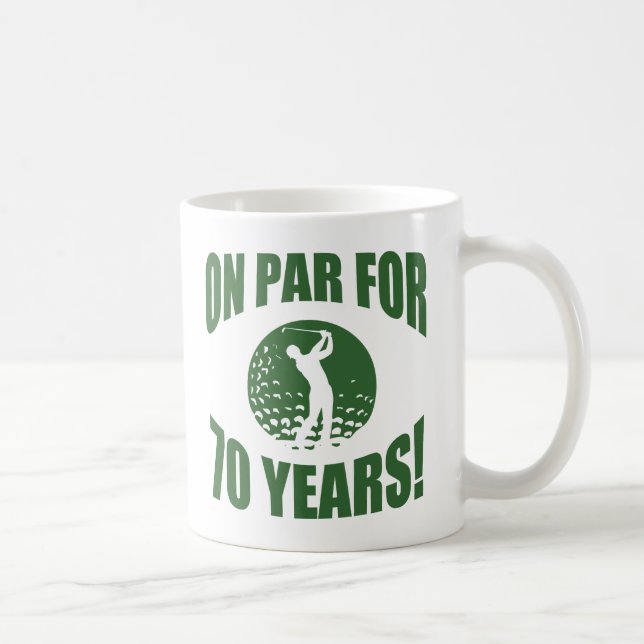 Golfer är 70:e födelsedagen kaffemugg (Höger)