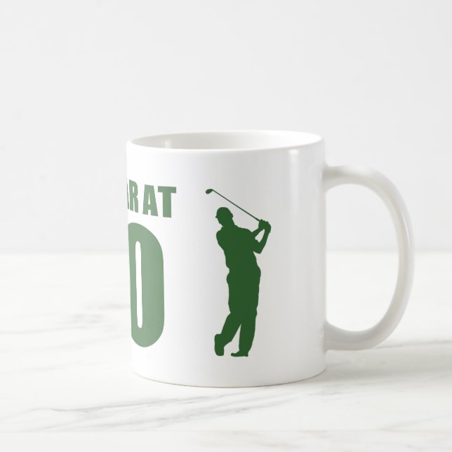 Golfer är 70:e födelsedagen kaffemugg (Höger)