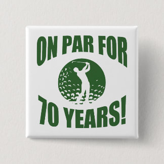 Golfer är 70:e födelsedagen knapp
