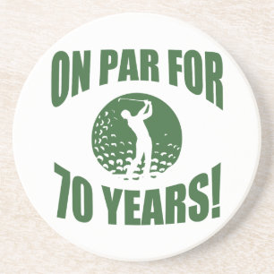 Golfer är 70:e födelsedagen underlägg