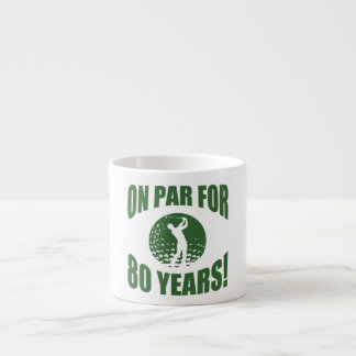 Golfer är 80:e födelsedagen espressomugg