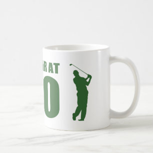 Golfer är 80:e födelsedagen kaffemugg