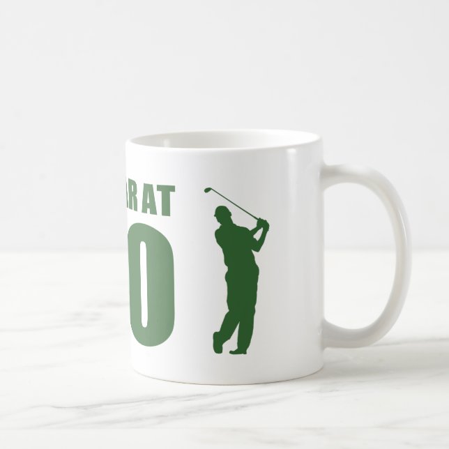 Golfer är 80:e födelsedagen kaffemugg (Höger)