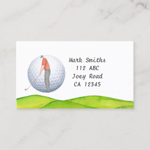 Golfer är golfingaffärskort visitkort