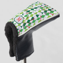 Golfer Argyle Patterned Monogrammed