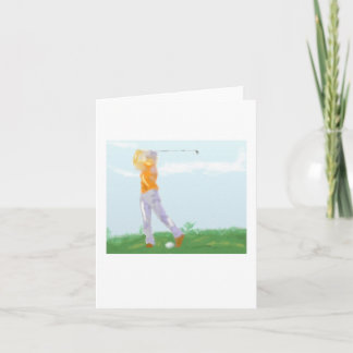 Golfer Art Kort