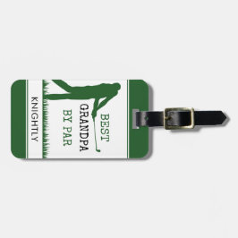 Golfer BEST GRANDPA PAR Personlig Bagagebricka