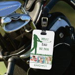 Golfer BEST PAPPA BY PAR 3 Photo Personlig Bagagebricka<br><div class="desc">Skapa en unik märkre för fotobagage eller golfpåse-ID för personlig för golfer far med tre foton av hans familj, barn eller barn och det roliga golftalanget BEST PAPPA BY PAR och personlig med namn eller monogram. Gör en minnesvärd, meningsfull gåva från far till hans födelsedag, Fars dag eller helgdag. ASSISTANS:...</div>