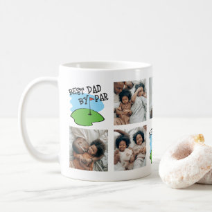 Golfer Best Pappa efter Par Golf Pun 7 Photo Kaffemugg