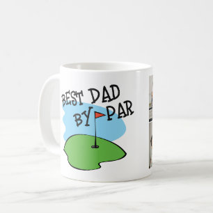 Golfer Best Pappa efter Par Golf Pun Photo Kaffemugg
