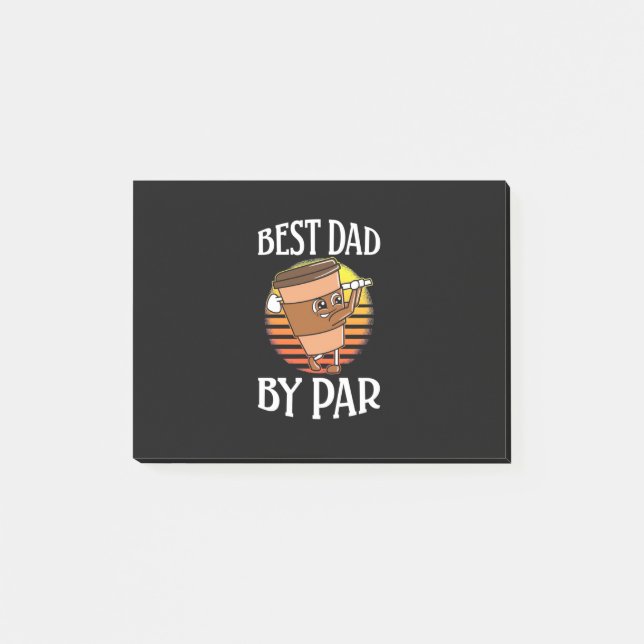 Golfer Best Pappa efter Par Post-it Block (Framsida)